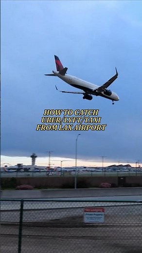 🚖 How to catch an Uber / Lyft / Taxi from LAX Airport ✈️ #shorts #laxairport #losangeles