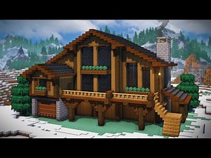 Minecraft: How To Build A Winter Cabin | Easy Tutorial