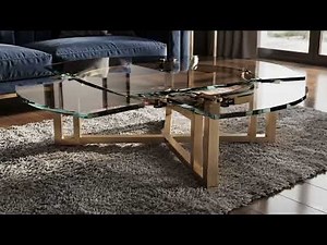Glass Table Transforms from Round to Square | Sleek Convertible Furniture Design