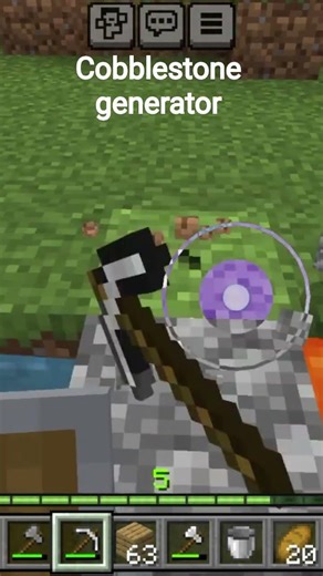 #minecraft #cobblestone generator#ytshorts