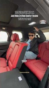 2026 Tata Safari DARK 1.5L Turbo Petrol Jaldi Wala Third Row Review #tatasafariTurboPetrol #mwi