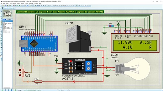 Comment Régler la sensibilité de l'appareil de Mesure sur Arduino NANO et le Capteur ACS712
