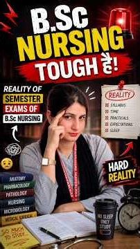 Reality of B.Sc Nursing 😱 | Semester Exams इतना Hard क्यों ? #nursingwithtaniya #nursingmotivation