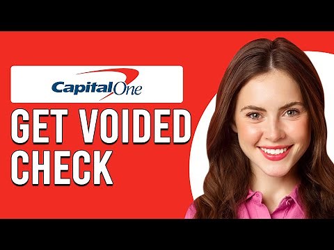 How To Get A Voided Cheque From Capital One (How Do I Get A Voided Cheque From Capital One?)