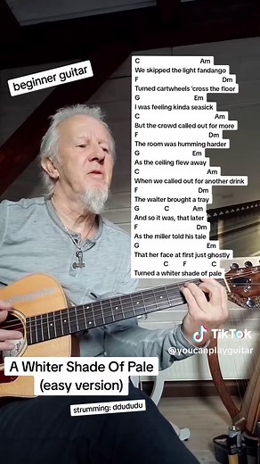 Easy Guitar Lesson: A Whiter Shade of Pale for Beginners