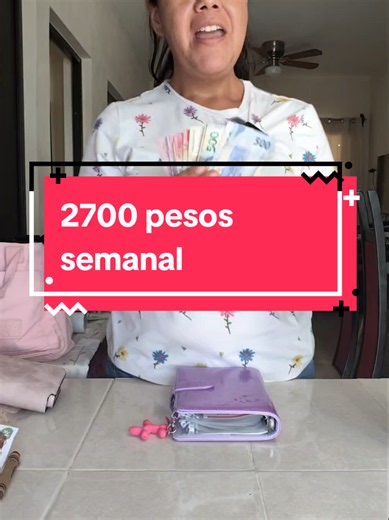 así organizo lo que me da mi esposo de gasto cada semana siendo una familia de 5 con 2750 pesos mexicanos 🇲🇽 #ahorros #fyp #parati #organizacion #finanzas