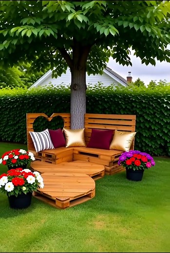 DIY Pallet Garden Terrace and Outdoor Furniture Ideas