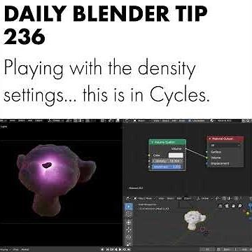 Daily Blender Tip 236 - Volumetric clouds (Blender 2.7 & 2.8)
