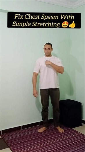 Do THIS EASY Stretch To Fix Chest Muscle Spasm Pain