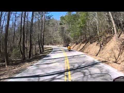 Yellow Wolf on his GL1800 at The Tail of the Dragon from Deals Gap.wmv