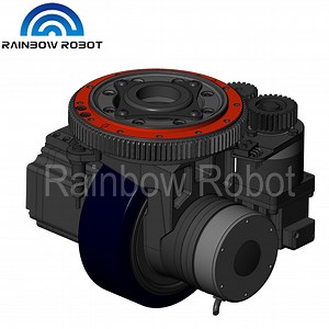 [Hot Item] Rainbow Robot Low Noise Agv Wheel Polyurethane Tire AMR
