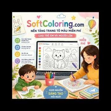 SoftColoring.com – Nền tảng trang tô màu miễn phí cho trẻ em và người lớn