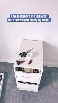 How to remove the IKEA Alex drawers without emptying them. #roomrefresh #IKEA #IKEAAlex #howto