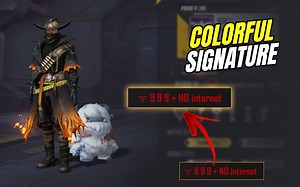 How to make add colorful Free Fire MAX signatures in 2022: Color codes and working trick