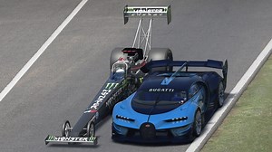 The FASTEST Racing on Earth - Bugatti Vision Gran Turismo vs NHRA Top Fuel Dragster at Monza | Raceluxius Horizon