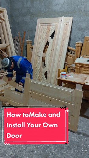DIY Wooden Door: How to Make and Install Your Own Door in 8 Easy Steps #woodworkingtips ##wood #carpentry #handicrafts #carpentry_art #how_to_make #woodworkingtools #woodenwindow #door #foryou #diywoodworking #carpentrywork #carpentrytips #carpentryskills #woodworking #woodworkingskills