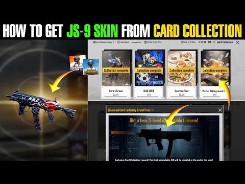 How To Get JS-9 Gun Skin Fron Card Collection Event | How to Complete Card Collection In Bgmi