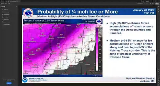 Join us for a discussion on the latest regarding the upcoming winter storm and cold. | US National Weather Service Jackson Mississippi