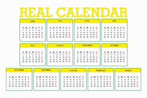 13-month Printable Calendar: 28-day Calendar, April-march (SVG/PDF/PNG) - Etsy