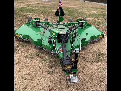 John Deere e12 rotary cutter review and initial walkaround
