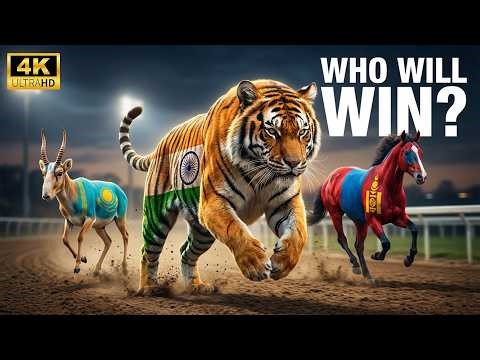 ANIMAL RACE: Asia’s animal qualifier | Speed World Cup Tournament (Tiger vs Antelope)