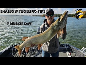 Insane action trolling for fall Ohio musky with Leo Lures