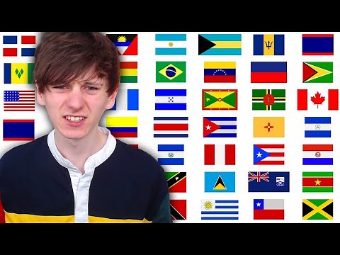 Can I name all 35 Flags of America? (North & South)