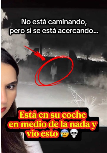 Checa sus cámaras externas antes de dormir, ya que vive en su casa rodante, para ver que todo esté bien, pero no siempre todo está bien, como esa noche 😰💀 #entidades #fantasmas #desconocido #terror #miedo