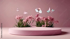 Minimalistic decoration with surrealistic elements creates fantasy-inspired hiperrealistic wallpaper