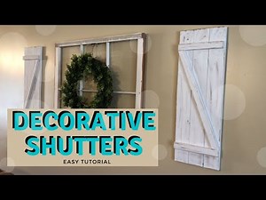 Decorative Shutters DIY | Farmhouse Shutters | Shutter Tutorial