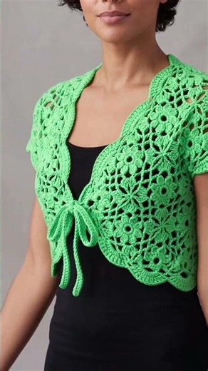 Crochet bolero written pattern #crochet