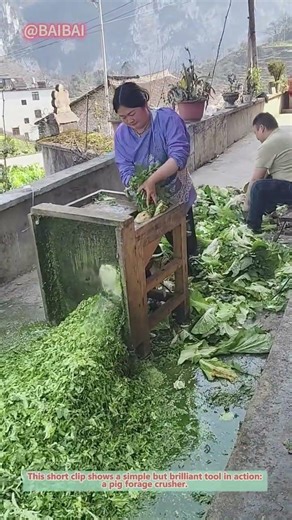 How to Make Pig Feed in Seconds! #shorts