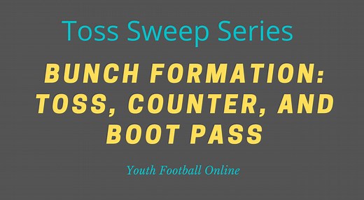 Toss Sweep Series for Youth Football | Toss, Counter, and Boot Pass