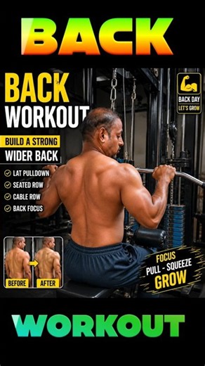 3D Back Workout at gym 🏋️ #motivation #shortvideo #workout #fitness #gym #viral #back #ytshorts #wwe