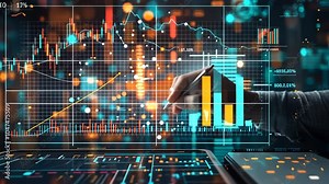 Analyzing data trends with advanced visualization techniques in a digital workspace