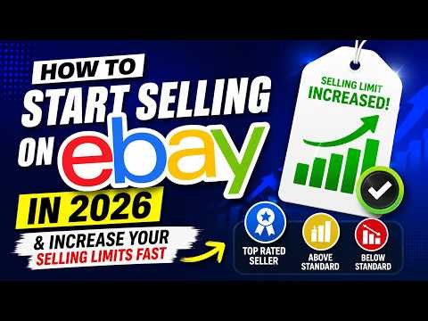 How to Start Selling on eBay in 2026 & Increase Your Selling Limits Fast