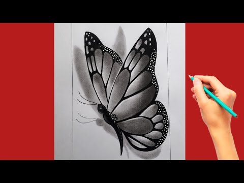 Realistic Butterfly Pencil Drawing 🦋 | Smooth Shading Step by Step