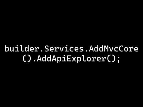 Fix : Unable to resolve service for type Microsoft.AspNetCore.Mvc.ApiExplorer