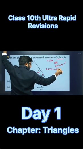 Class 10th Triangles Ultra Rapid Revision. #fyp #education #class10 #shobhitnirwan #maths