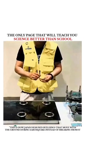 UNIVERSE | SCIENCE | TECNOLOGY on Instagram: "The post features a 30-second video demonstrating how Japanese buildings are engineered to survive earthquakes by moving with seismic forces instead of resisting them, using clear visuals of base-isolation pads, rubber bearings, and damping systems that make complex technology feel instantly understandable. Within hours of posting, it crossed 18,000 likes and over 4.2 million views, driven by the audience’s fascination with real-world innovation and 