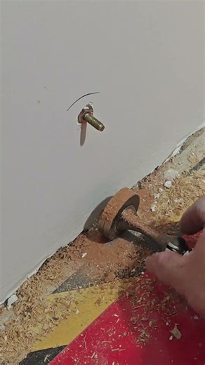 How to install a door stop quickly and effectively #Wooden door installation #Wenks electric