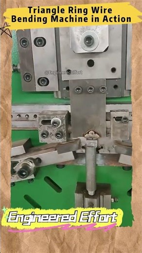 Triangle Ring Wire Bending Machine in Action #EngineeredEffort