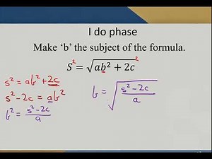Using and transposing formulas