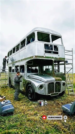 From Scrap to Super Bus – Unbelievable Transformation! 🚍✨ #shorts #youtubeshorts