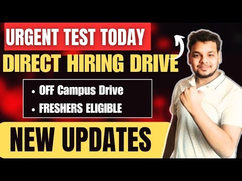 Direct Test Hirings | Off Campus Hirings Announced | Saviynt , Tower | 2026, 2025 Batch Hiring