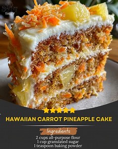 744K views · 7.7K reactions | Hawaiian Carrot Pineapple Cake 凌...