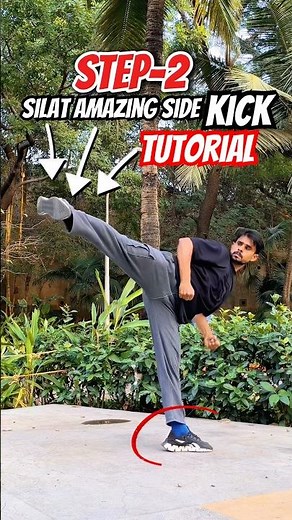 Silat amazing sidekick tutorial🥋💥#silat #kick #muaythai #mma #trending #viral#shorts #ufc #kungfu