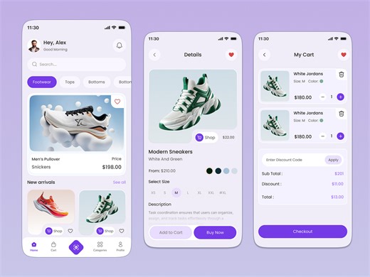 eCommerce Mobile App UI