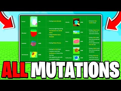How To GET ALL MUTATIONS In Grow A Garden! (ALL MUTATIONS SHOWCASED) Roblox