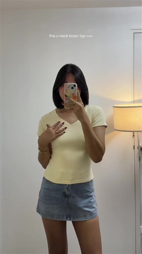 Stylish V-Neck Basic Tops for Women